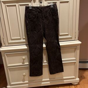 Talbots Chocolate Patterned Trousers